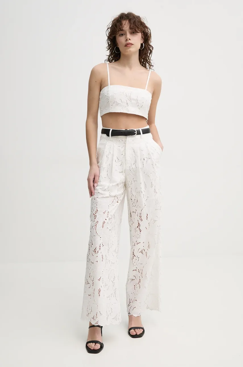 Хлопковый топ ISABELLE BLANCHE женская цвет белый однотонная IS25SS-C177-T020 Хлопковый топ ISABELLE BLANCHE женская цвет белый однотонная IS25SS-C177-T020