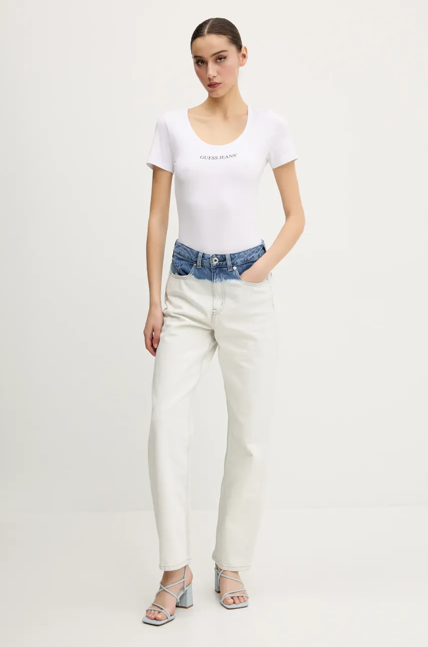 Футболка Guess Jeans женская цвет белый W5GP25 J1314 Футболка Guess Jeans женская цвет белый W5GP25 J1314
