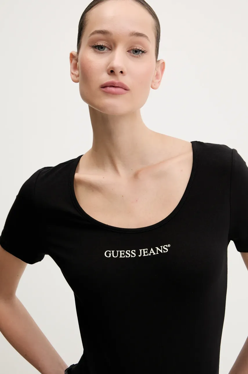 Футболка Guess Jeans женская цвет чёрный W5GP25 J1314 Футболка Guess Jeans женская цвет чёрный W5GP25 J1314