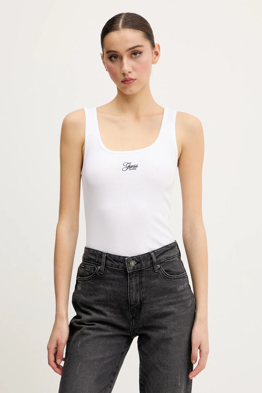 Levně Top Guess Jeans bílá barva, W5GP26 KA0H1