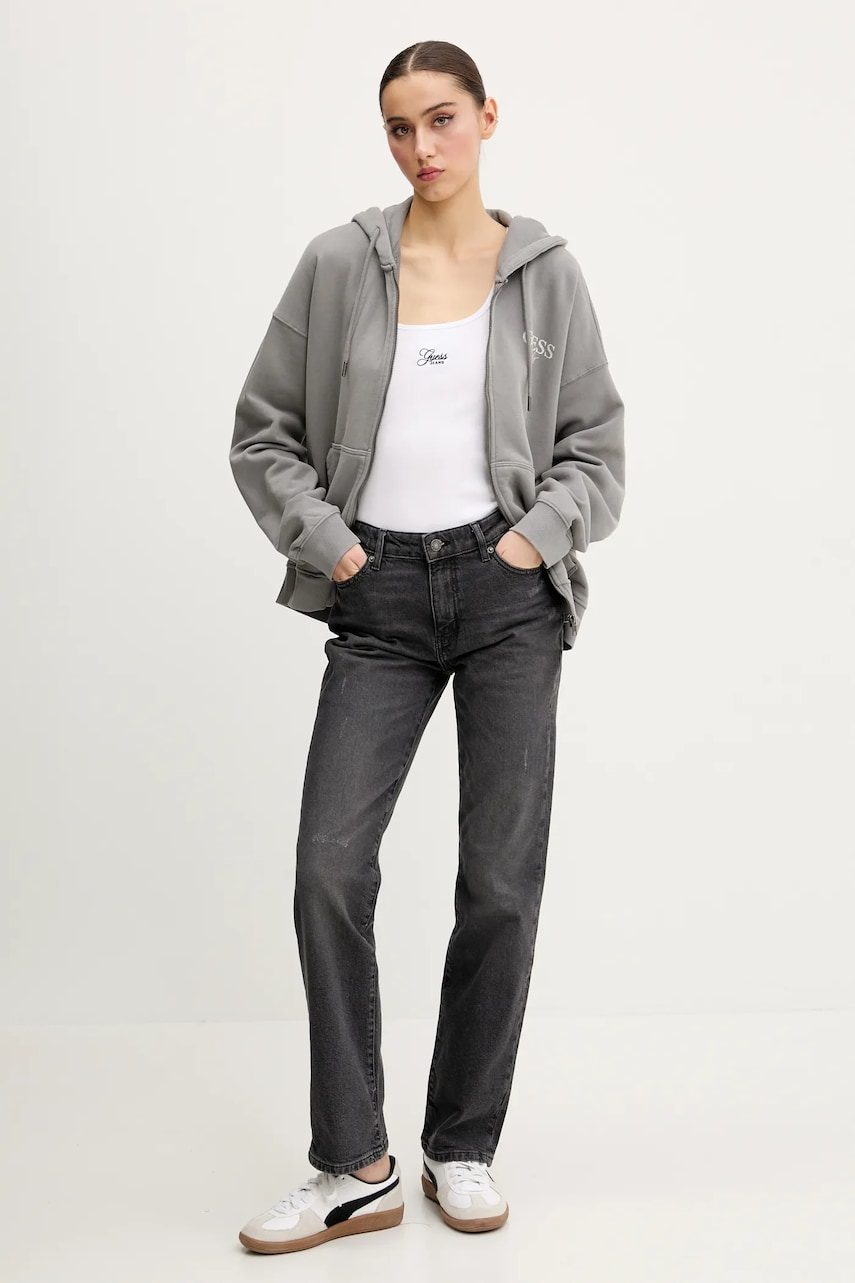 Топ Guess Jeans цвет белый W5GP26 KA0H1 Топ Guess Jeans цвет белый W5GP26 KA0H1