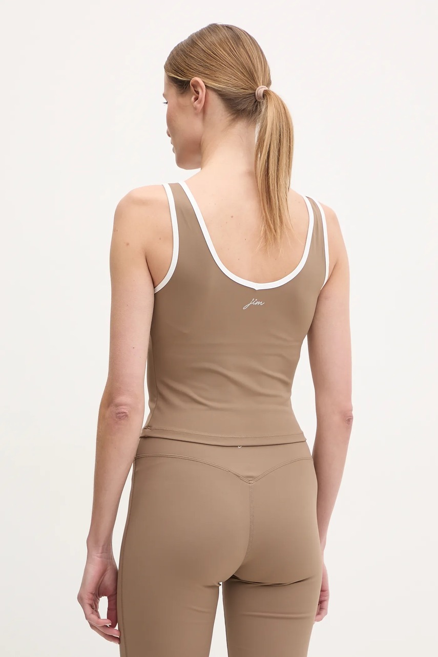 Τοπ γιόγκα JOYINME Dual Essence χρώμα: καφέ, Dual Essence φωτογραφία