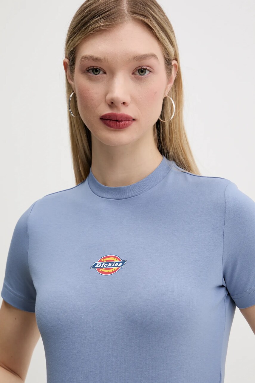 Levně Tričko Dickies modrá barva, DK0A4XPOK371