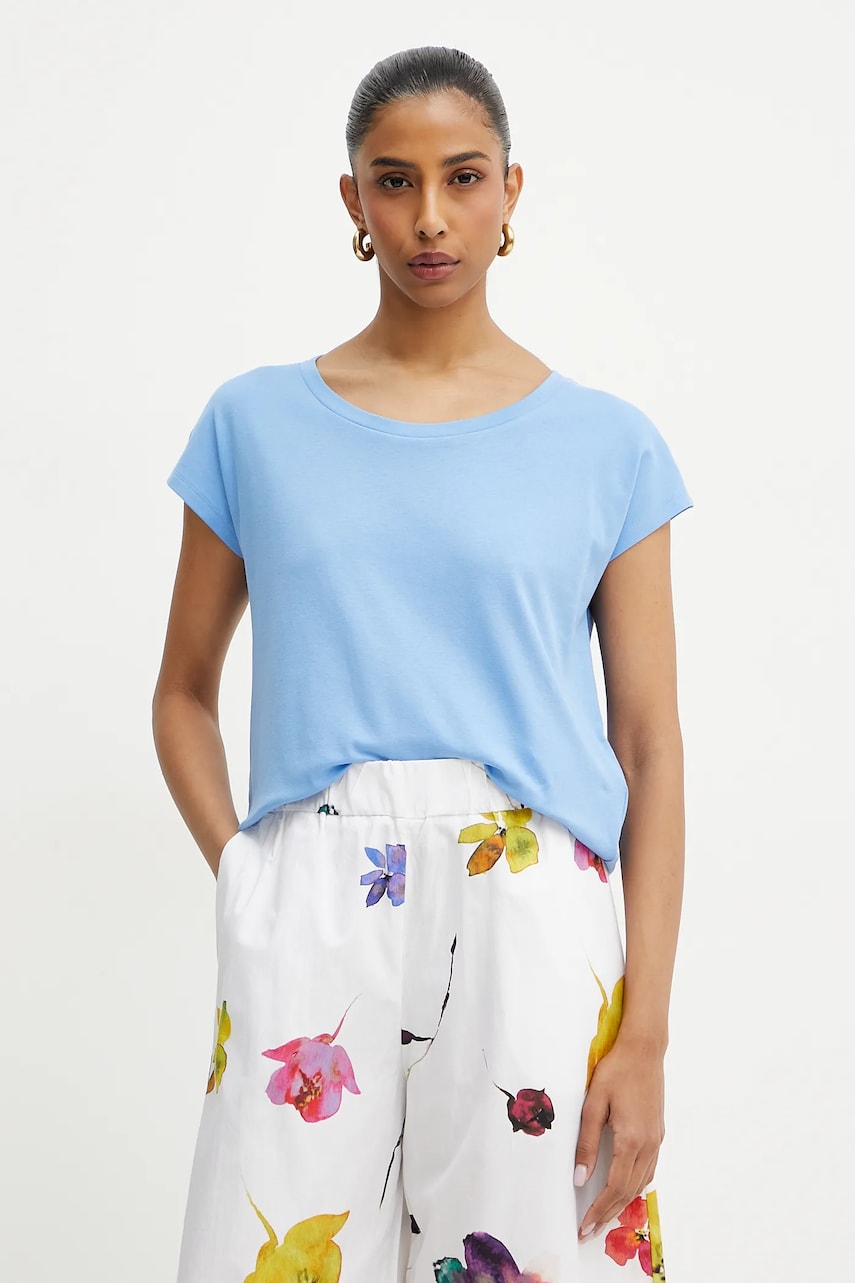 MAX&Co. tricou din bumbac femei, culoarea violet, 2516941054200