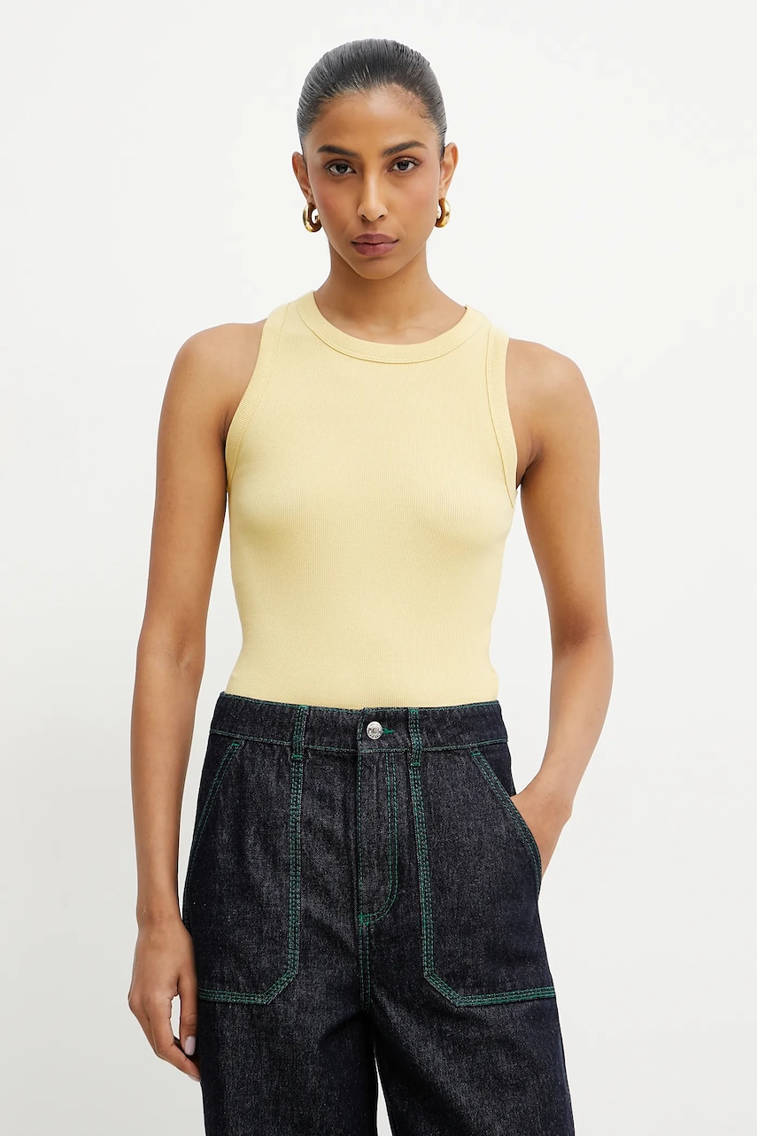 MAX&Co. top culoarea galben, 2516941113200