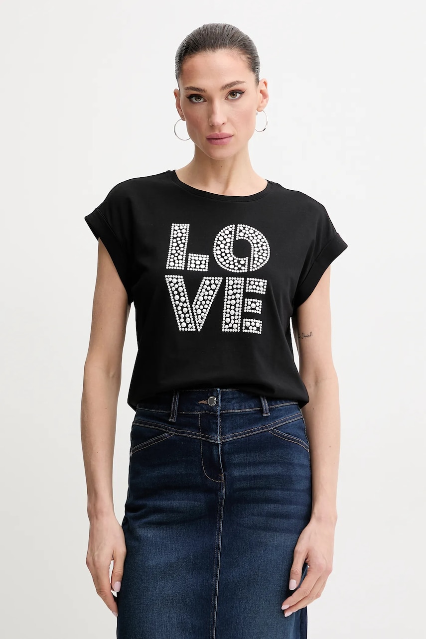 Morgan tricou DSILVI femei, culoarea negru, DSILVI Morgan tricou DSILVI femei, culoarea negru, DSILVI