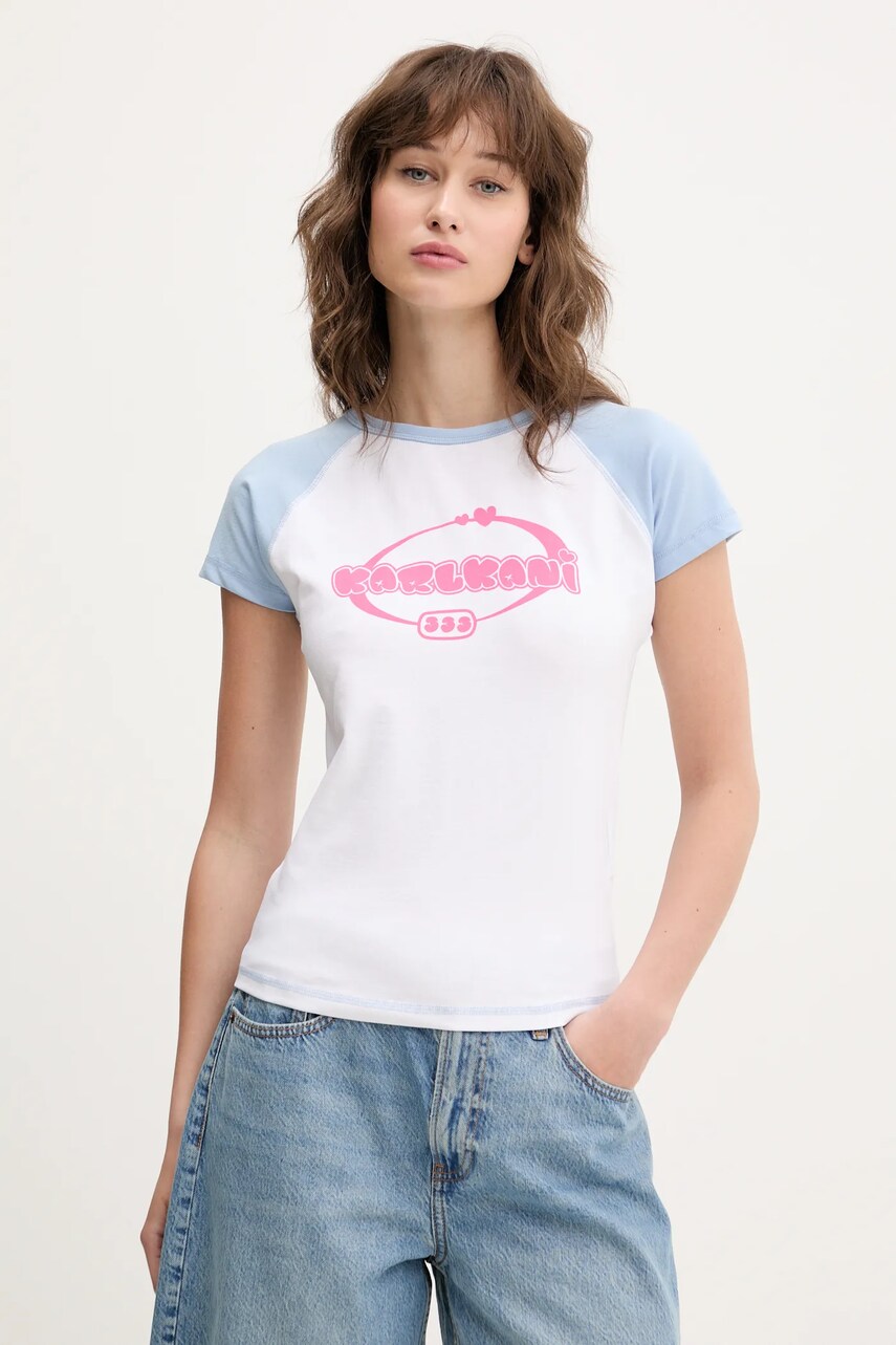 Karl Kani tricou culoarea alb, 61300124