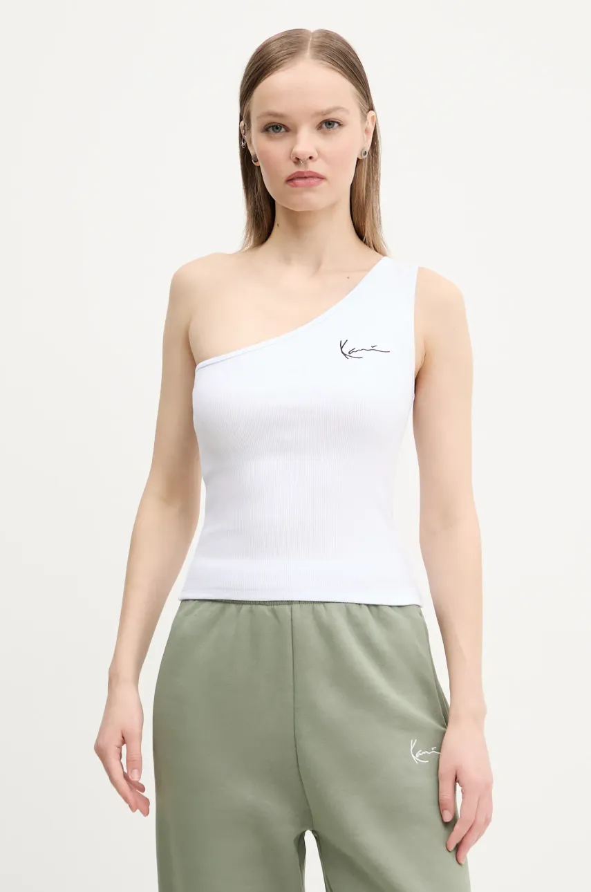 Karl Kani top culoarea alb, cu spate descoperit, 6131299