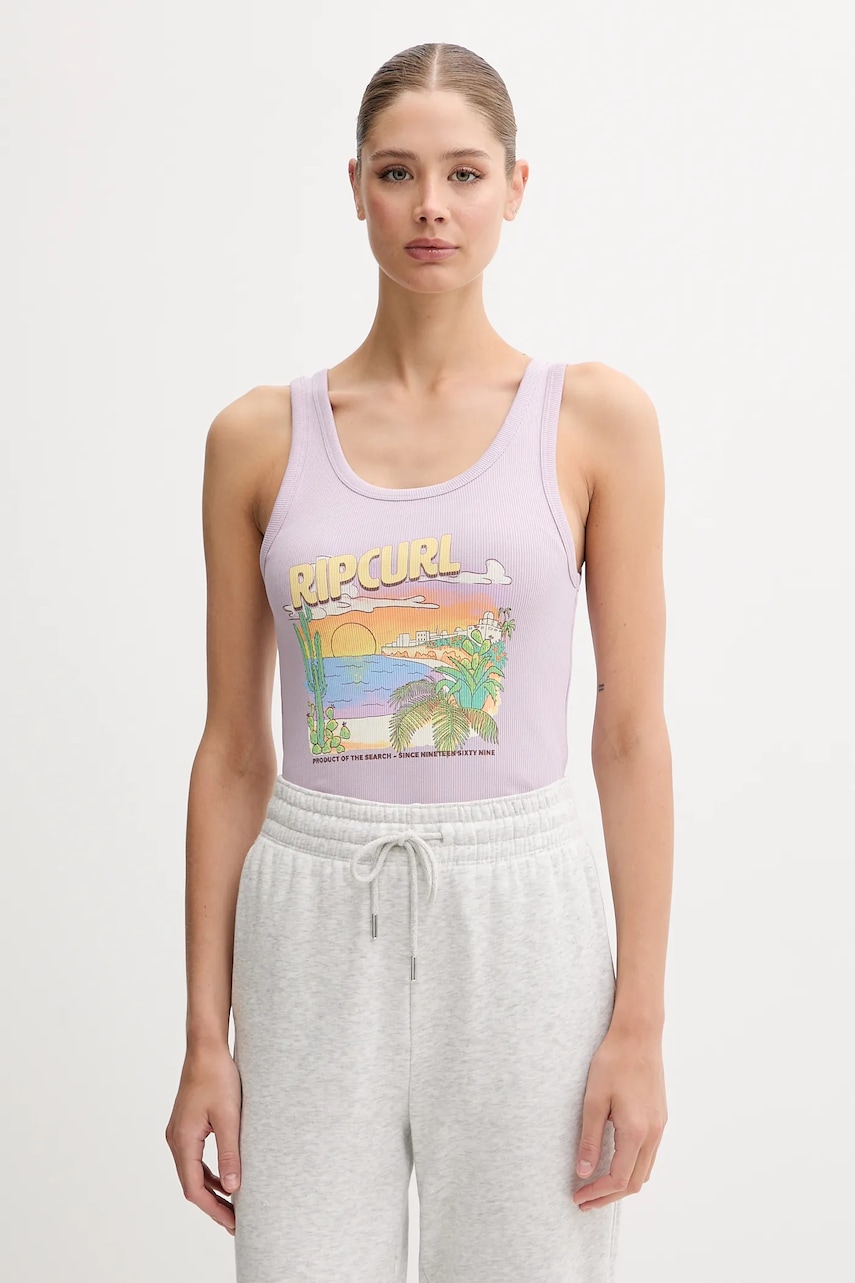 Rip Curl top LA PALOMA culoarea violet, 0FGWTE