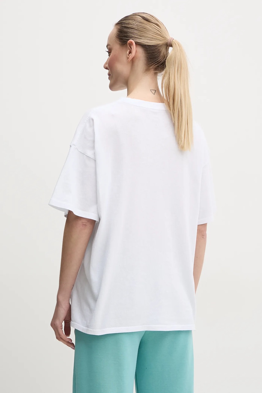 Βαμβακερό μπλουζάκι Rip Curl COVE HERITAGE γυναικείο, χρώμα: άσπρο, 0FLWTE φωτογραφία