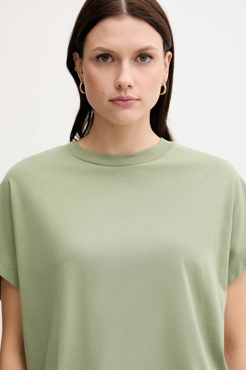 Βαμβακερό μπλουζάκι United Colors of Benetton χρώμα: πράσινο, 3096D1071 φωτογραφία