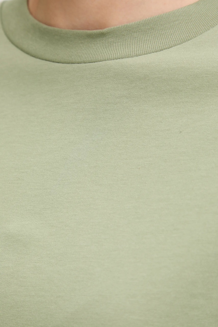 Βαμβακερό μπλουζάκι United Colors of Benetton χρώμα: πράσινο, 3096D1071 φωτογραφία