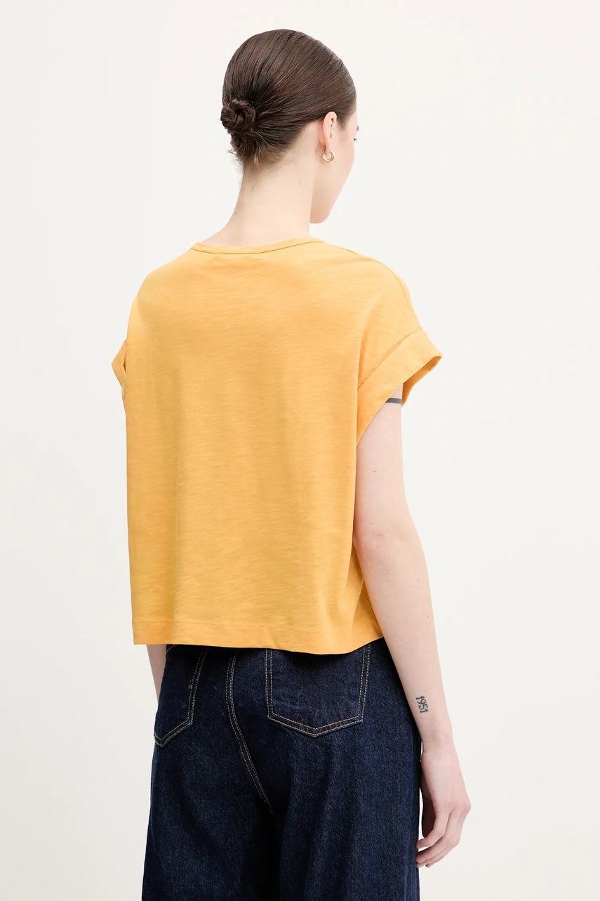Μπλουζάκι United Colors of Benetton χρώμα: κίτρινο, 3KMTD10A9 φωτογραφία