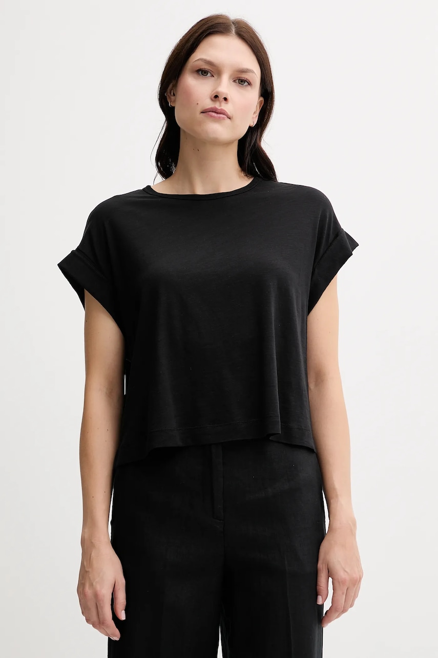 United Colors of Benetton tricou culoarea negru, 3KMTD10A9