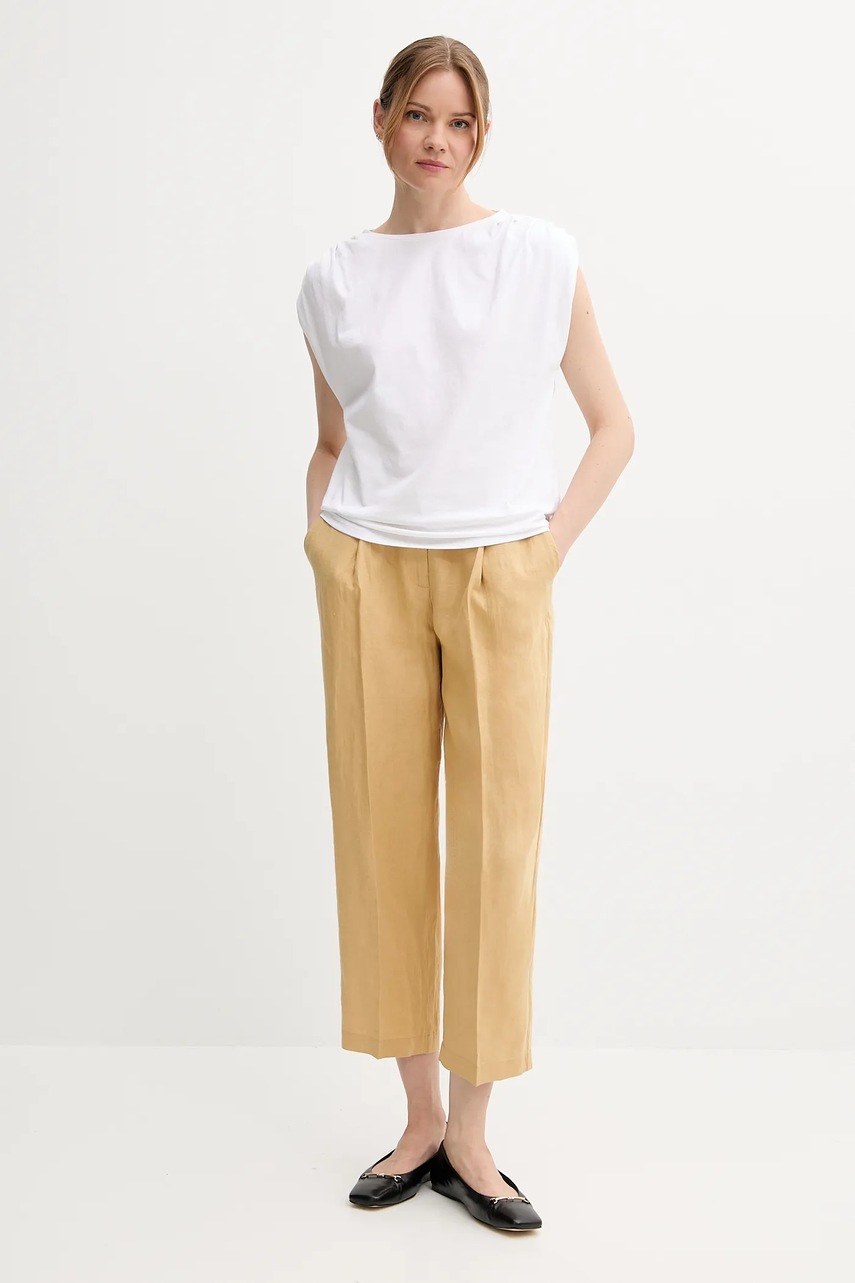 Хлопковая футболка United Colors of Benetton цвет белый 3096D10AB