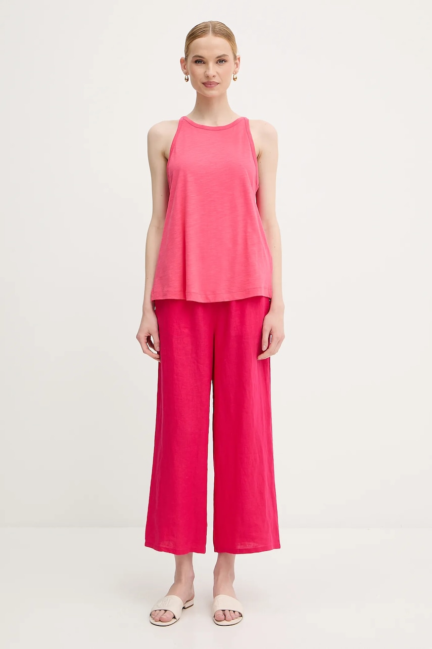 Топ United Colors of Benetton цвет розовый 3KMTDH013 Топ United Colors of Benetton цвет розовый 3KMTDH013