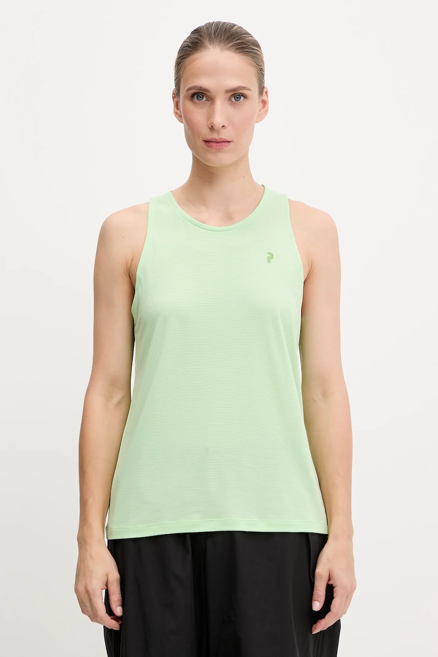 Peak Performance top sport culoarea verde, G79365