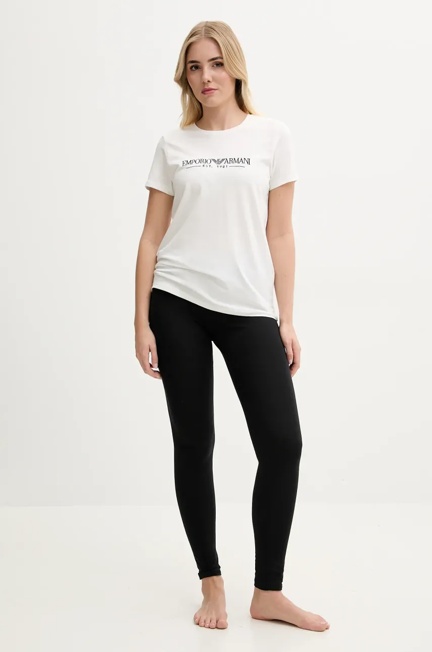Футболка лаунж Emporio Armani Underwear женская цвет бежевый EW000408 AF10881 Футболка лаунж Emporio Armani Underwear женская цвет бежевый EW000408 AF10881