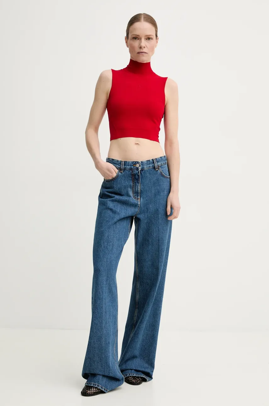 Блузка The Kooples женская цвет красный однотонная FTOP30005K Блузка The Kooples женская цвет красный однотонная FTOP30005K