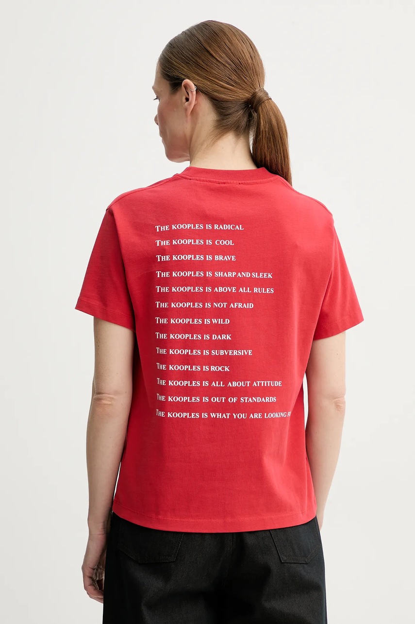 Βαμβακερό μπλουζάκι The Kooples φωτογραφία