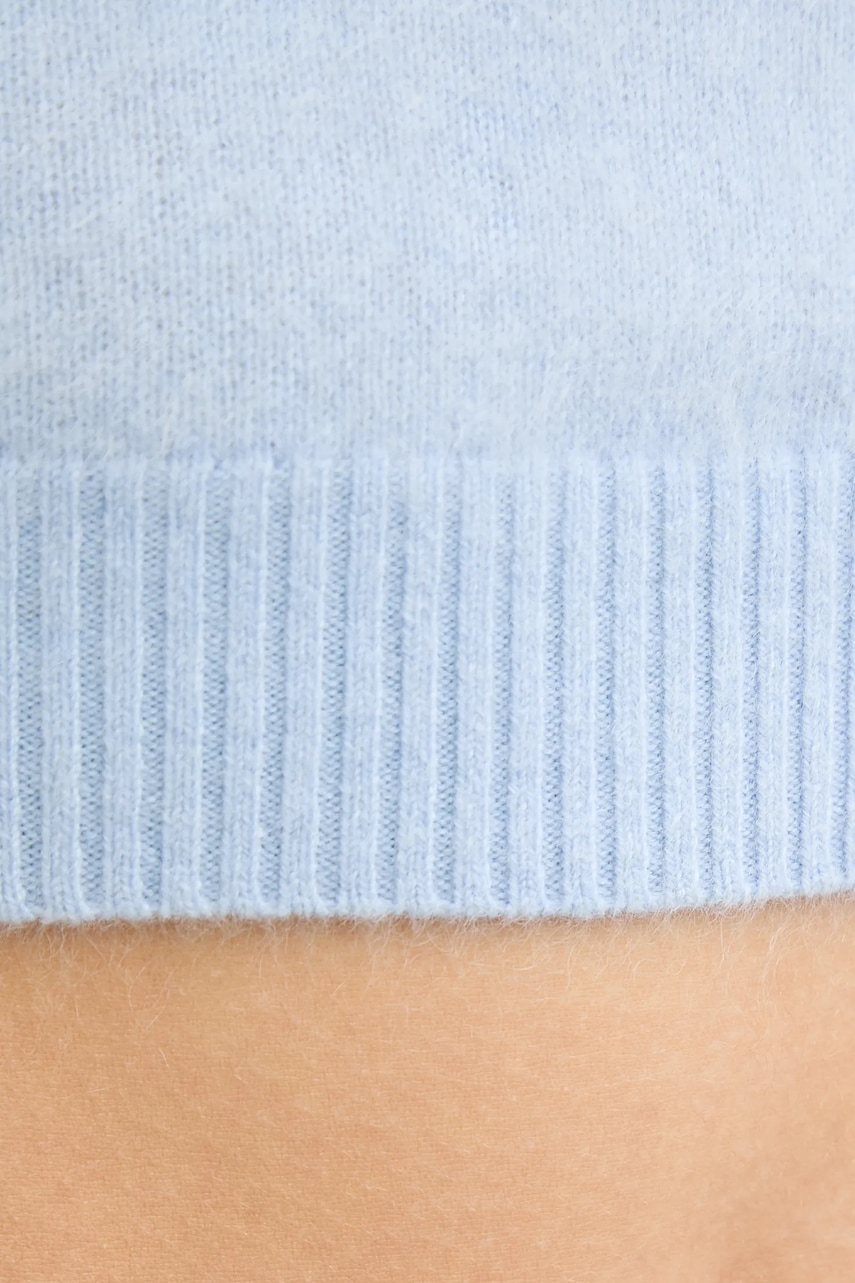 Τοπ από κασμίρ FROM FUTURE χρώμα: μπλε, WTO02580 φωτογραφία