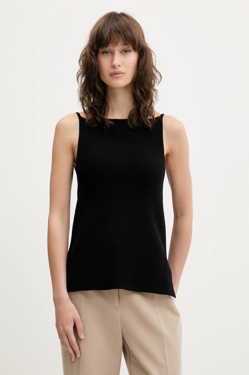 Abercrombie & Fitch top culoarea negru, KI150-5209
