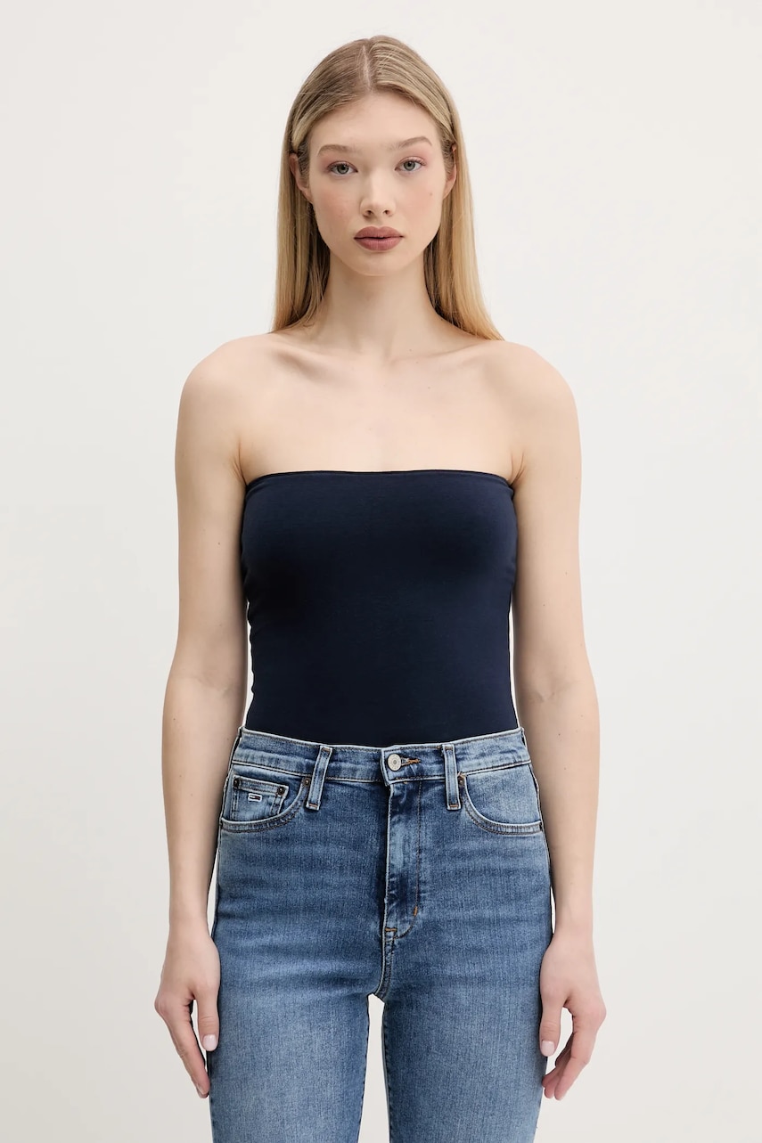 Hollister Co. top reversibil culoarea bleumarin, cu spate descoperit, KI339-5094 Hollister Co. top reversibil culoarea bleumarin, cu spate descoperit, KI339-5094