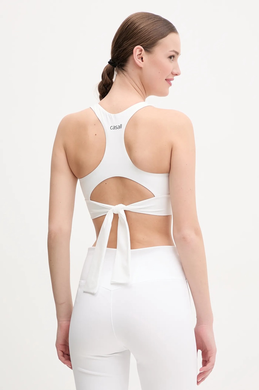 Τοπ γιόγκα Casall χρώμα: άσπρο, 25018 φωτογραφία