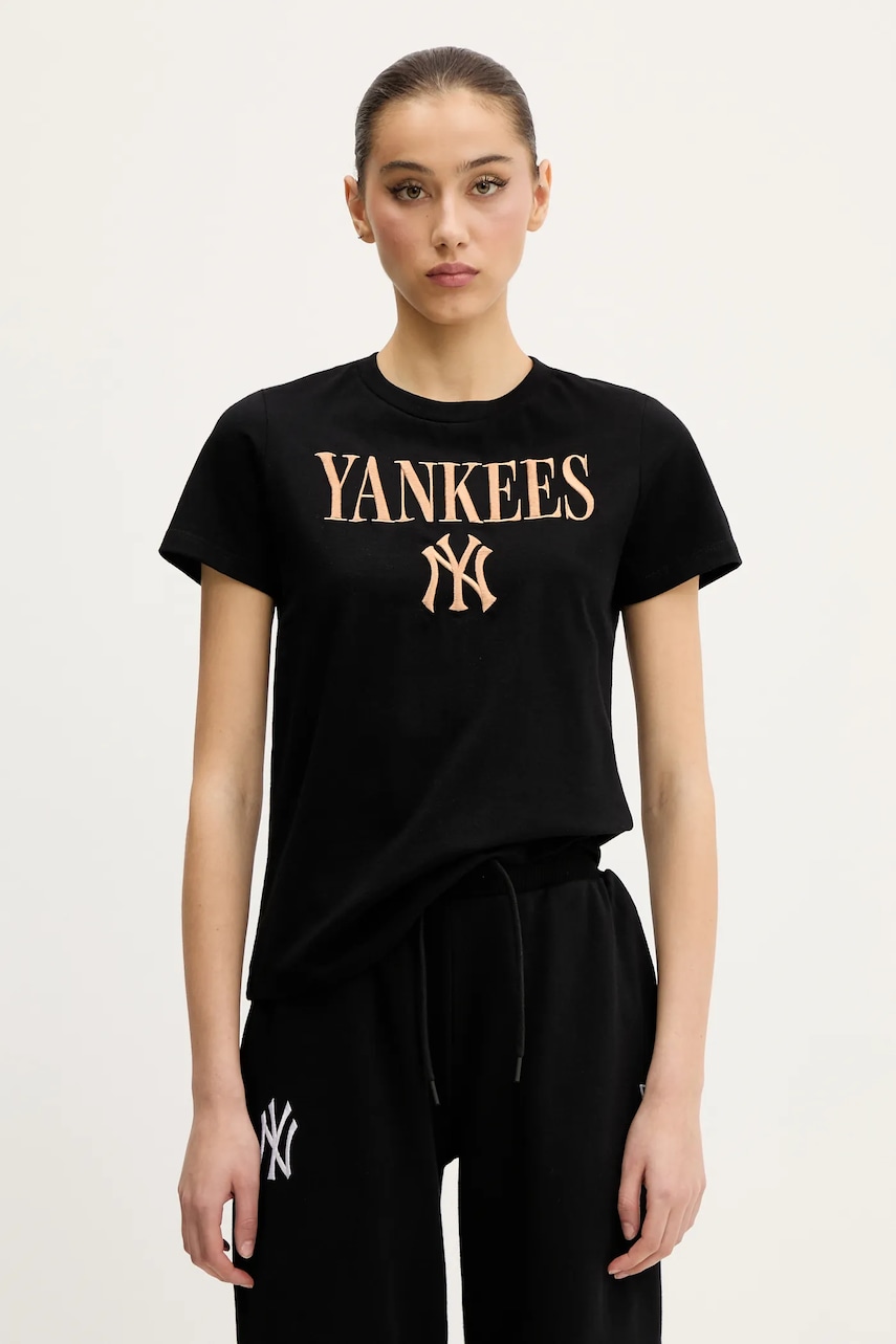 New Era tricou din bumbac culoarea negru, 60596571