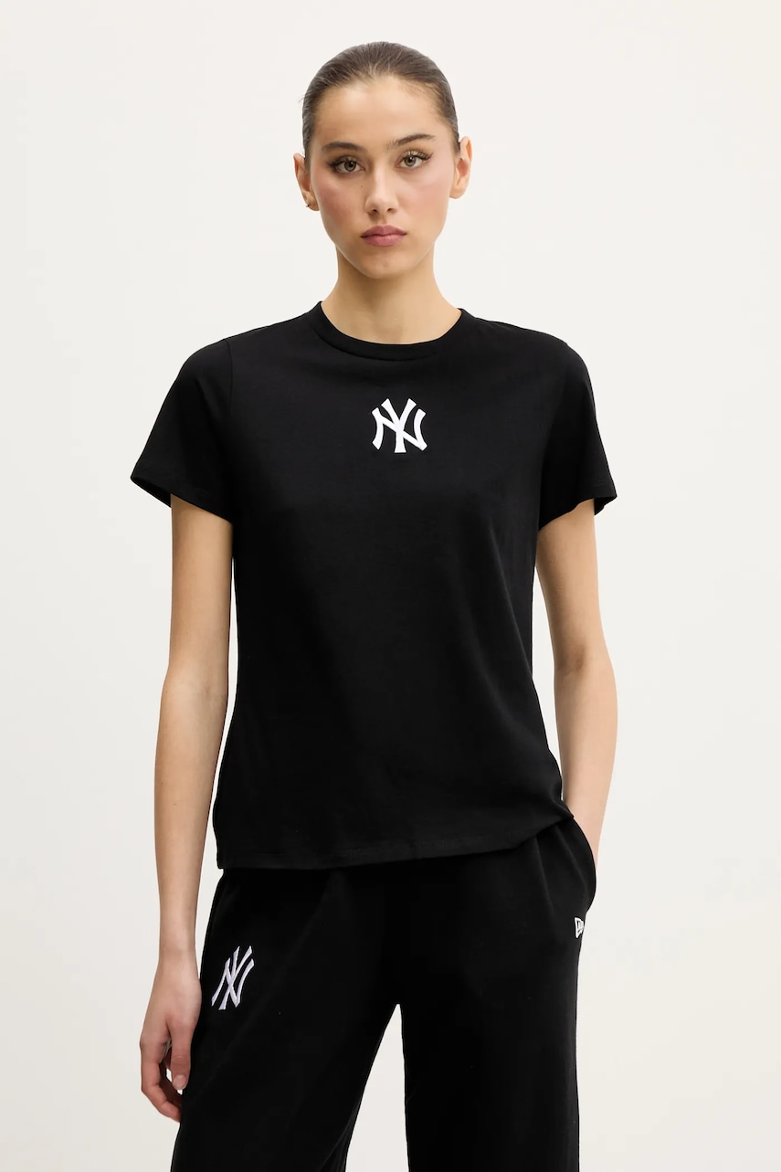 New Era tricou din bumbac culoarea negru, 60564899