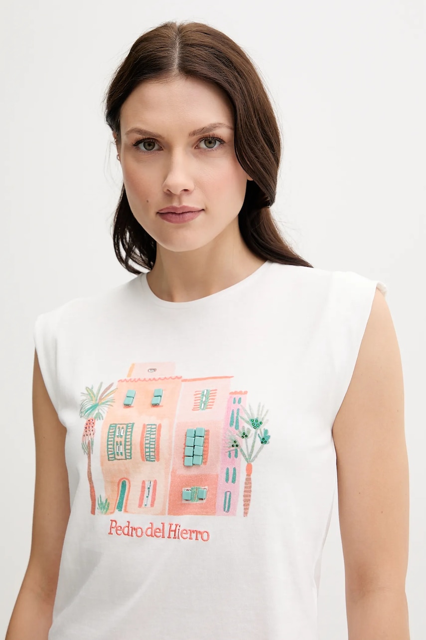 Bavlněné tričko Pedro del Hierro
