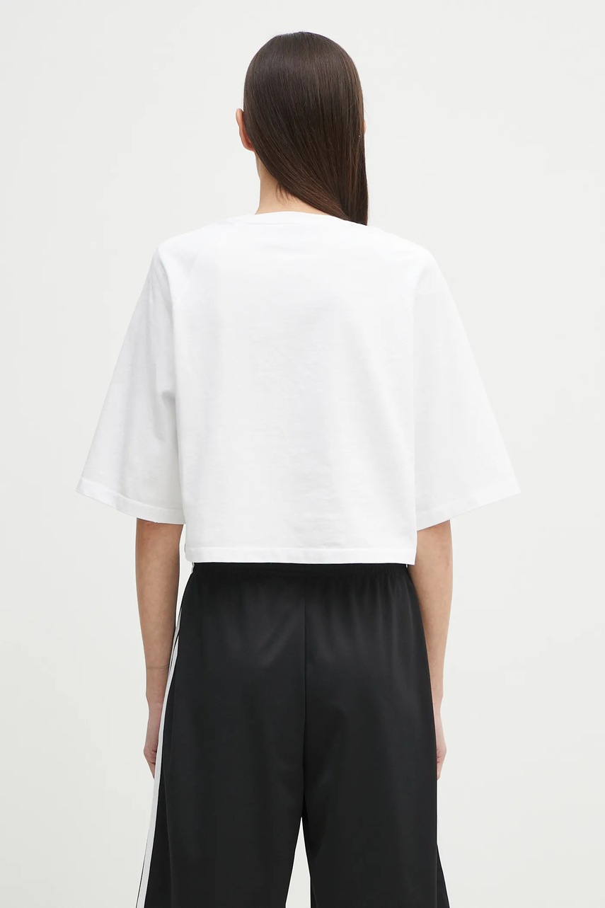 Βαμβακερό μπλουζάκι Fiorucci Curly Lollipop Logo Cropped Padded φωτογραφία