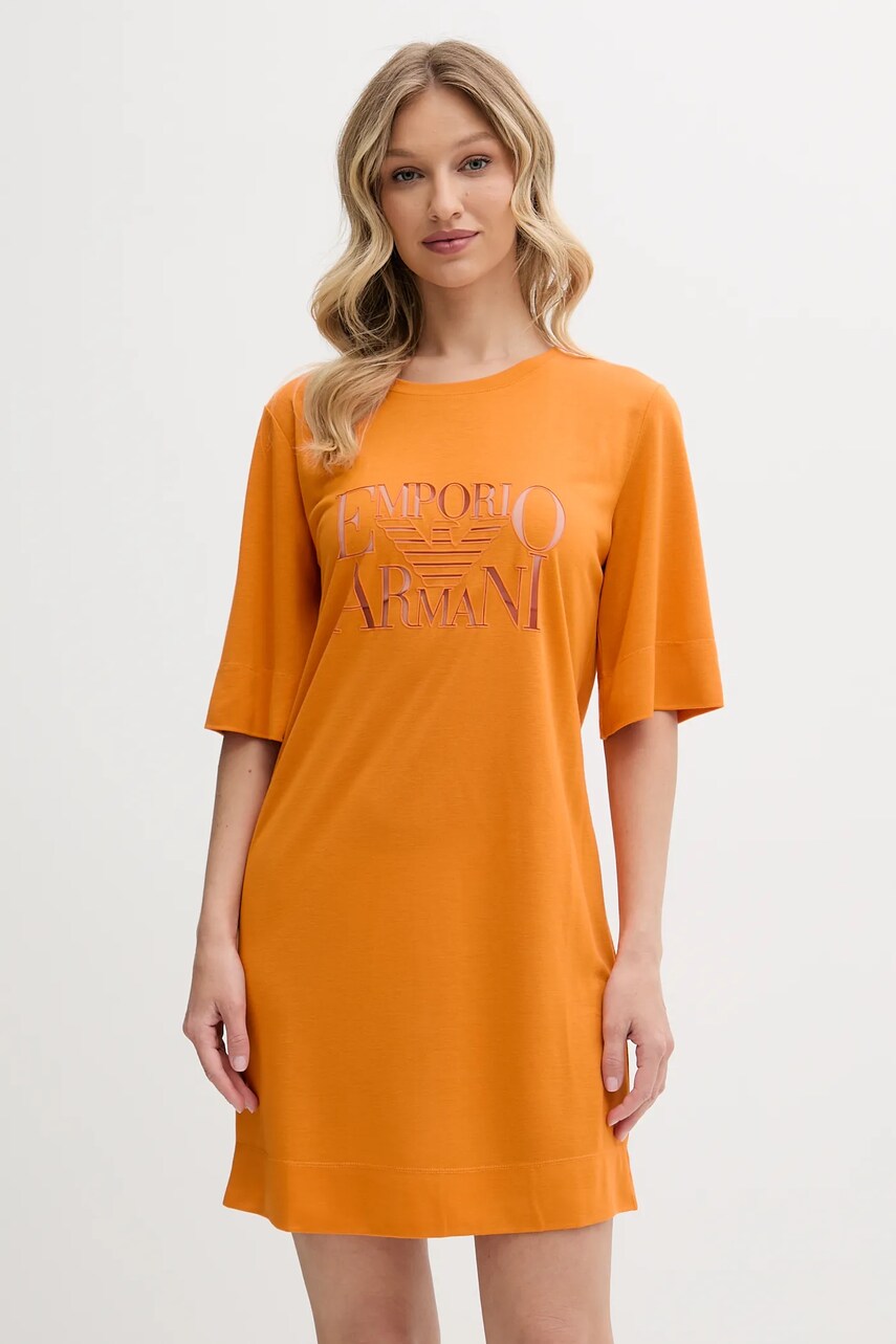 Emporio Armani Underwear rochie de plajă culoarea portocaliu, EW000618 AF12187