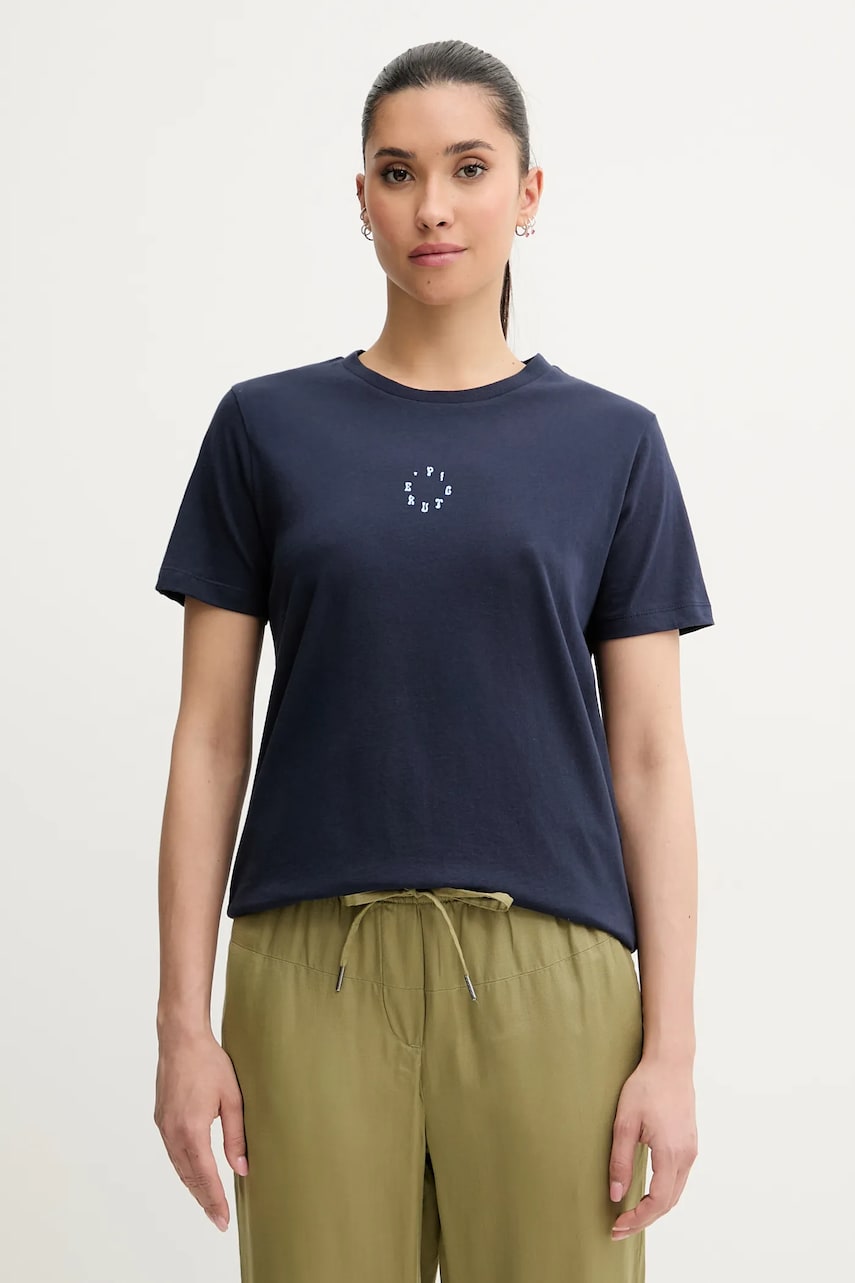 Picture tricou din bumbac Virel culoarea bleumarin, WTS0575