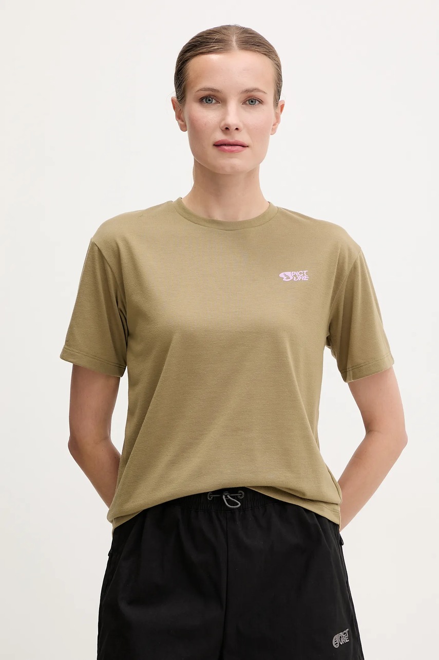 Μπλουζάκι Picture Timont χρώμα: πράσινο, WTS0587 φωτογραφία