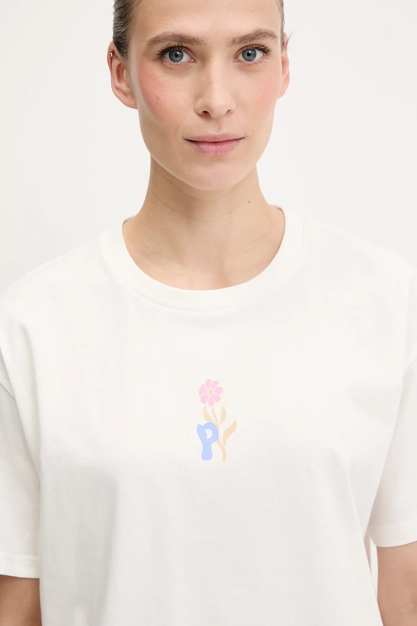 Βαμβακερό μπλουζάκι Picture Keynee χρώμα: άσπρο, WTS0592 φωτογραφία