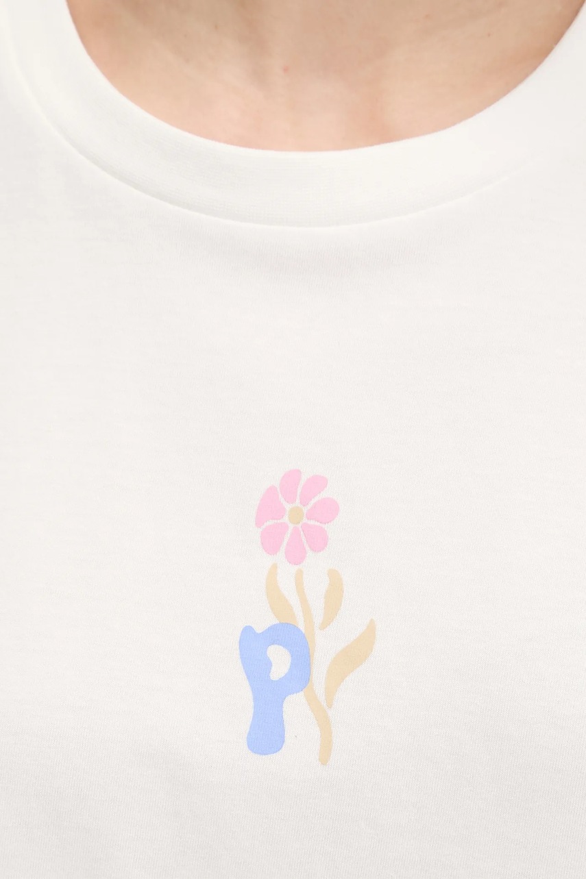 Βαμβακερό μπλουζάκι Picture Keynee χρώμα: άσπρο, WTS0592 φωτογραφία