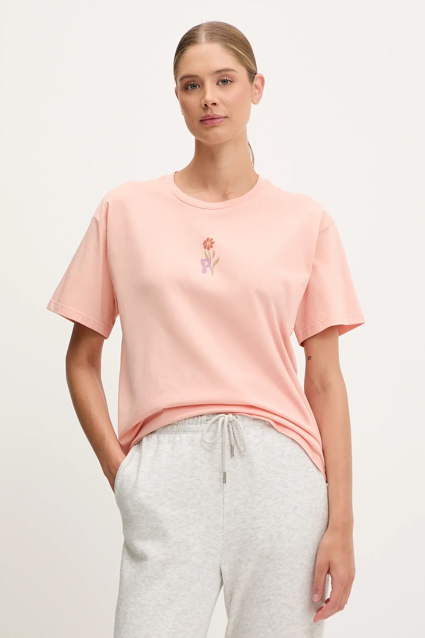 Picture tricou din bumbac Keynee culoarea portocaliu, WTS0592