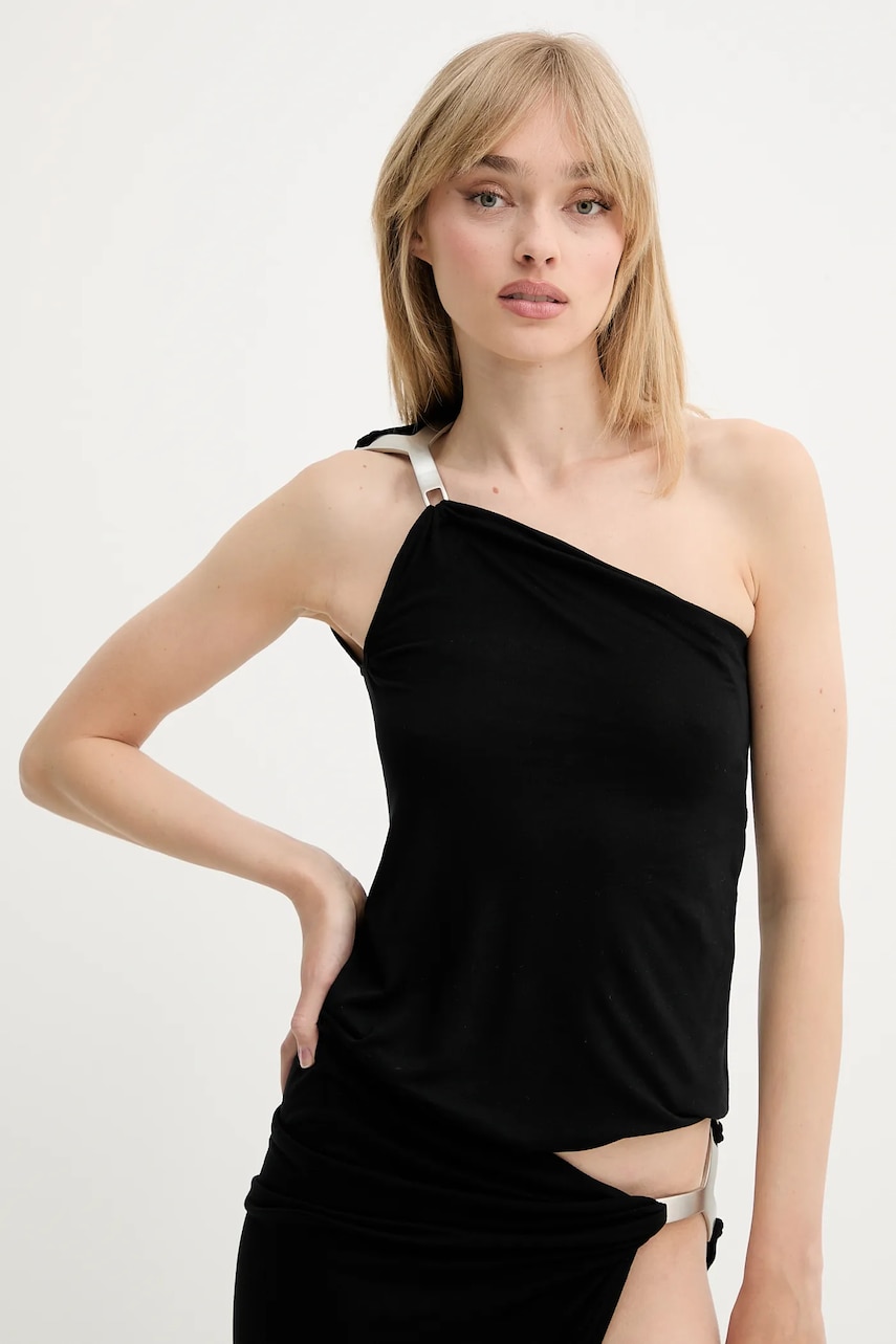 Rick Owens Lilies bluză culoarea negru, uni, LI01E4125RV Rick Owens Lilies bluză culoarea negru, uni, LI01E4125RV