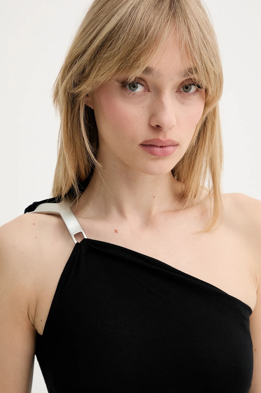 Μπλουζάκι Rick Owens Lilies χρώμα: μαύρο, LI01E4125RV φωτογραφία