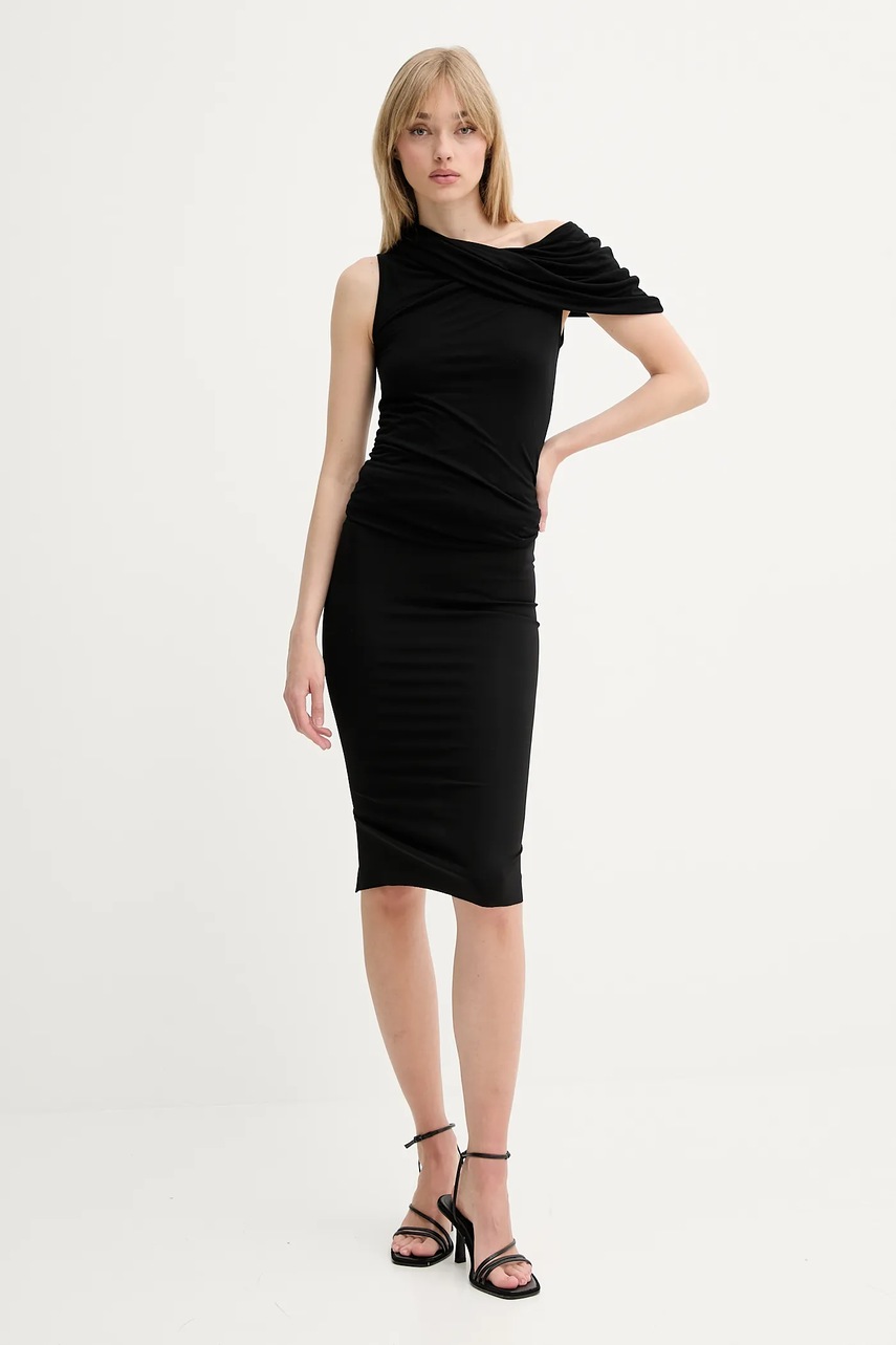 Μπλουζάκι Rick Owens Lilies χρώμα: μαύρο, LI01E4223RV φωτογραφία