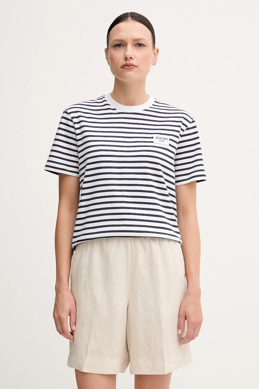 Joop! tricou din bumbac culoarea bleumarin, 30046131