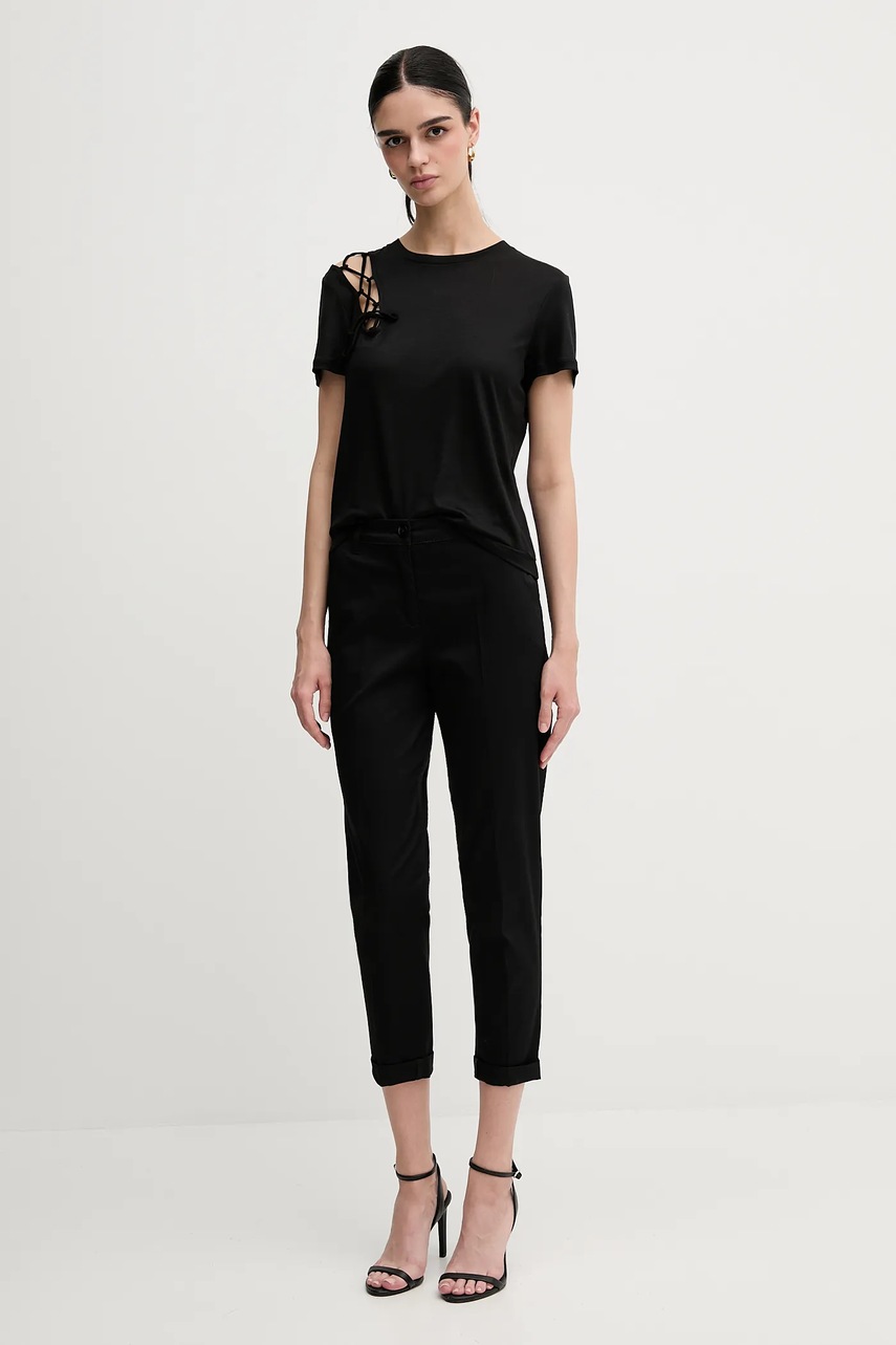 Футболка Sisley цвет чёрный 3W6HL107N