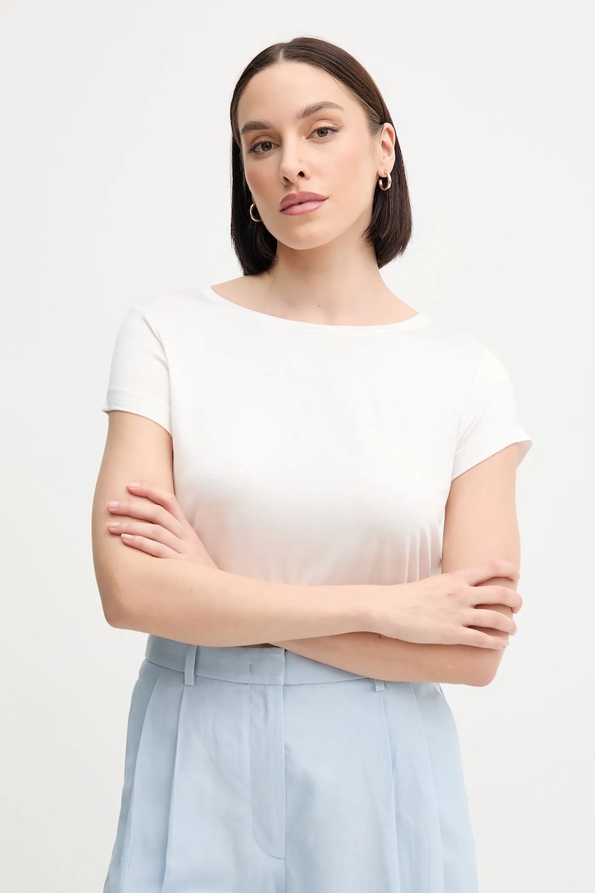 Sisley tricou culoarea alb, 3Z12L107O