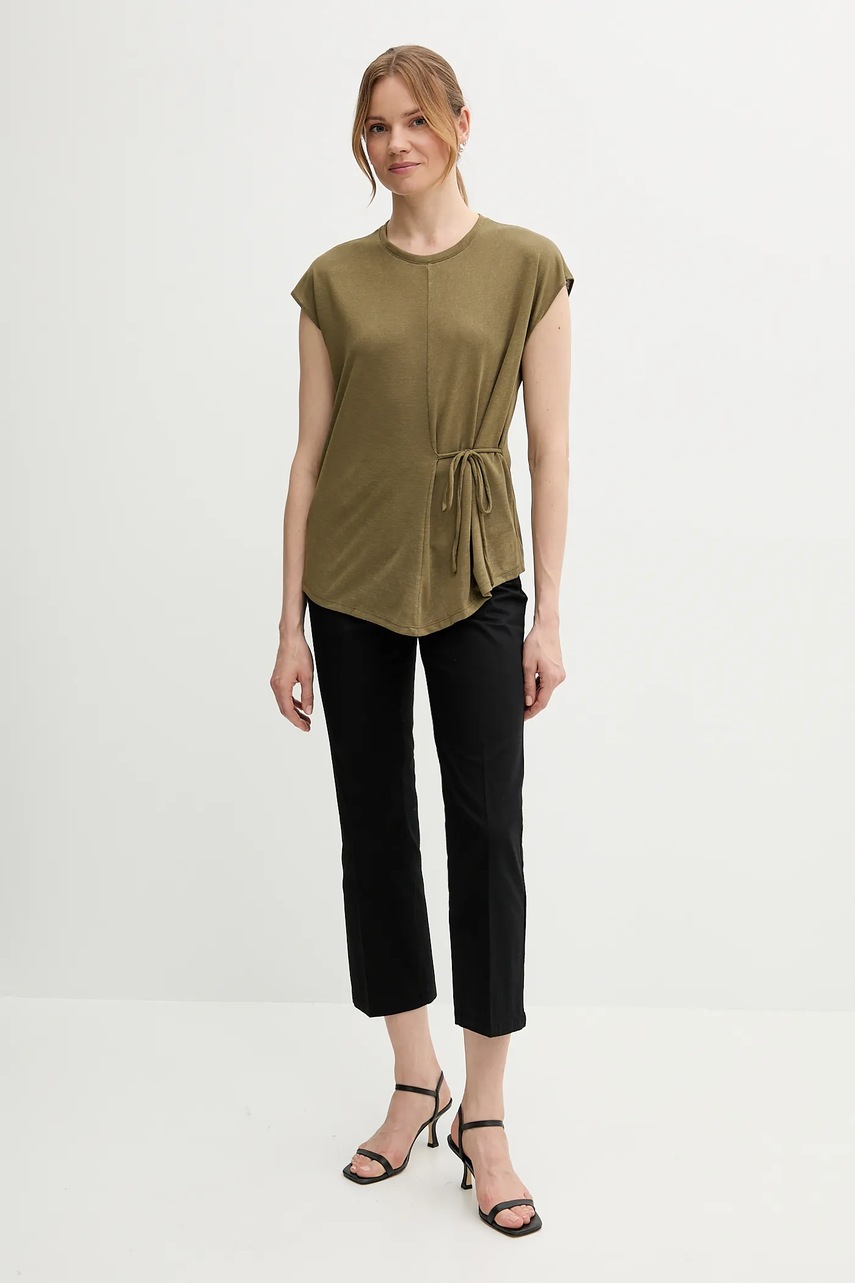 Футболка Sisley цвет зелёный 3TGBL107D