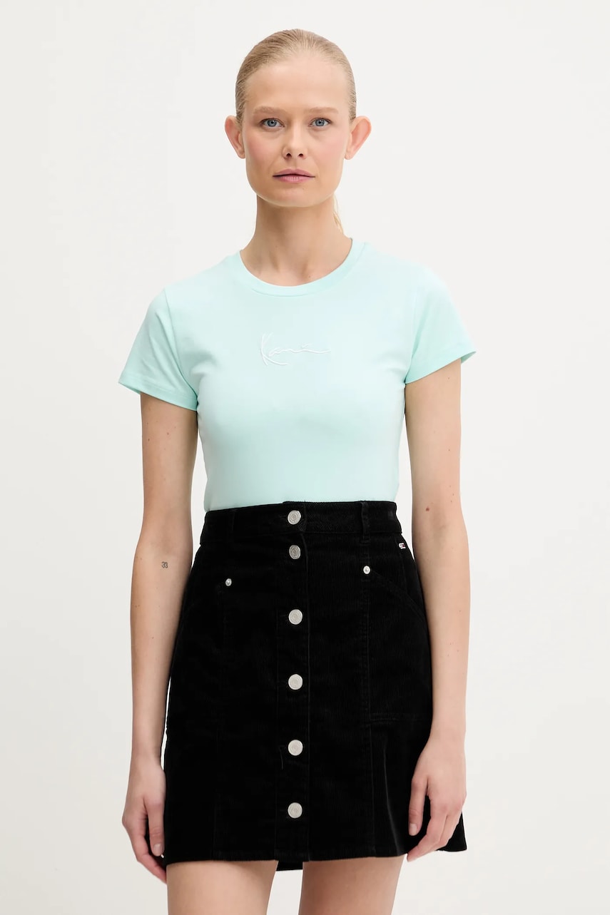 Karl Kani tricou culoarea turcoaz, PD00005467