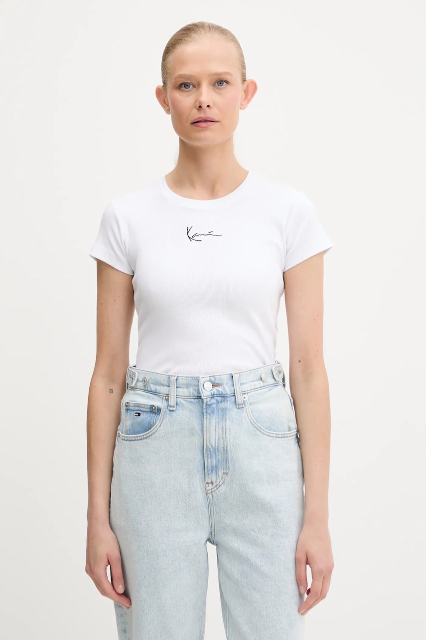Karl Kani tricou culoarea alb, PD00005451