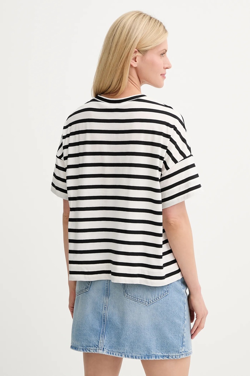 Βαμβακερό μπλουζάκι Marc O'Polo χρώμα: πολύχρωμο, 504206751193 φωτογραφία