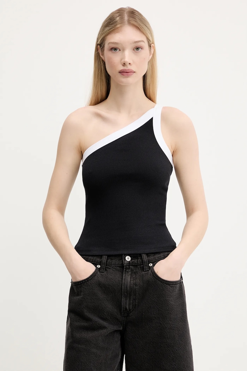 Abercrombie & Fitch top culoarea negru, KI139-5396