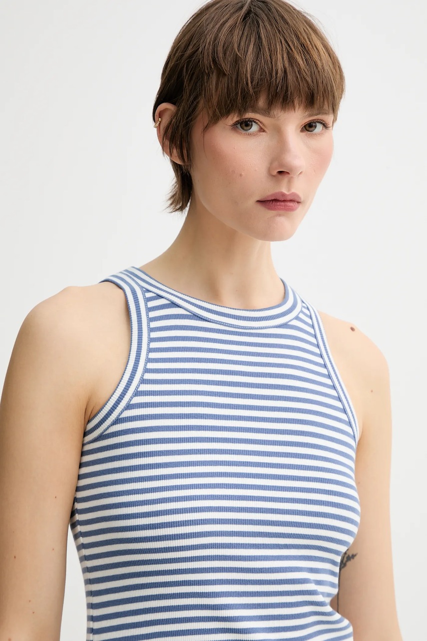 Top Marc O'Polo χρώμα: μπλε, 5000006454 φωτογραφία